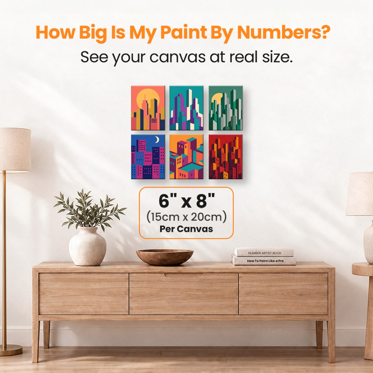 Modern Cityscapes - Number Artist Paint by Numbers Kits