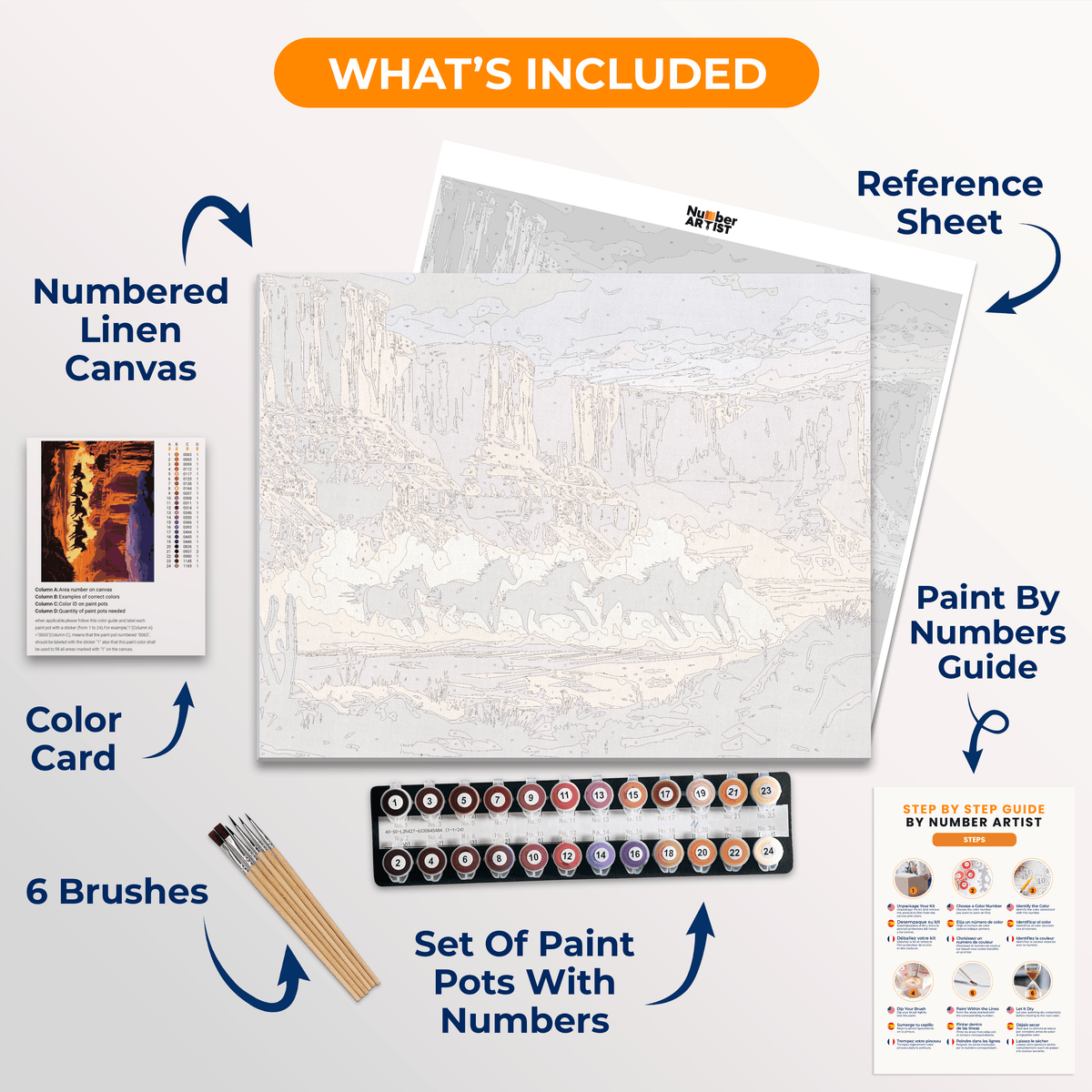 Wild Herd - Number Artist Paint by Numbers Kits