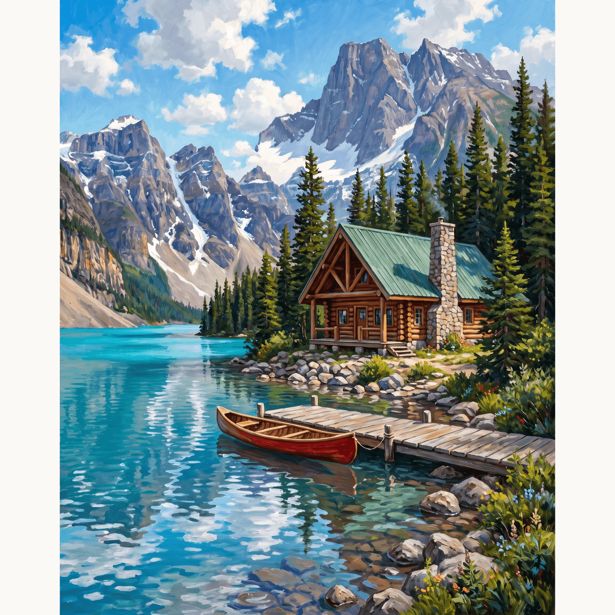 Rockies Lodge - Number Artist Paint by Numbers Kits