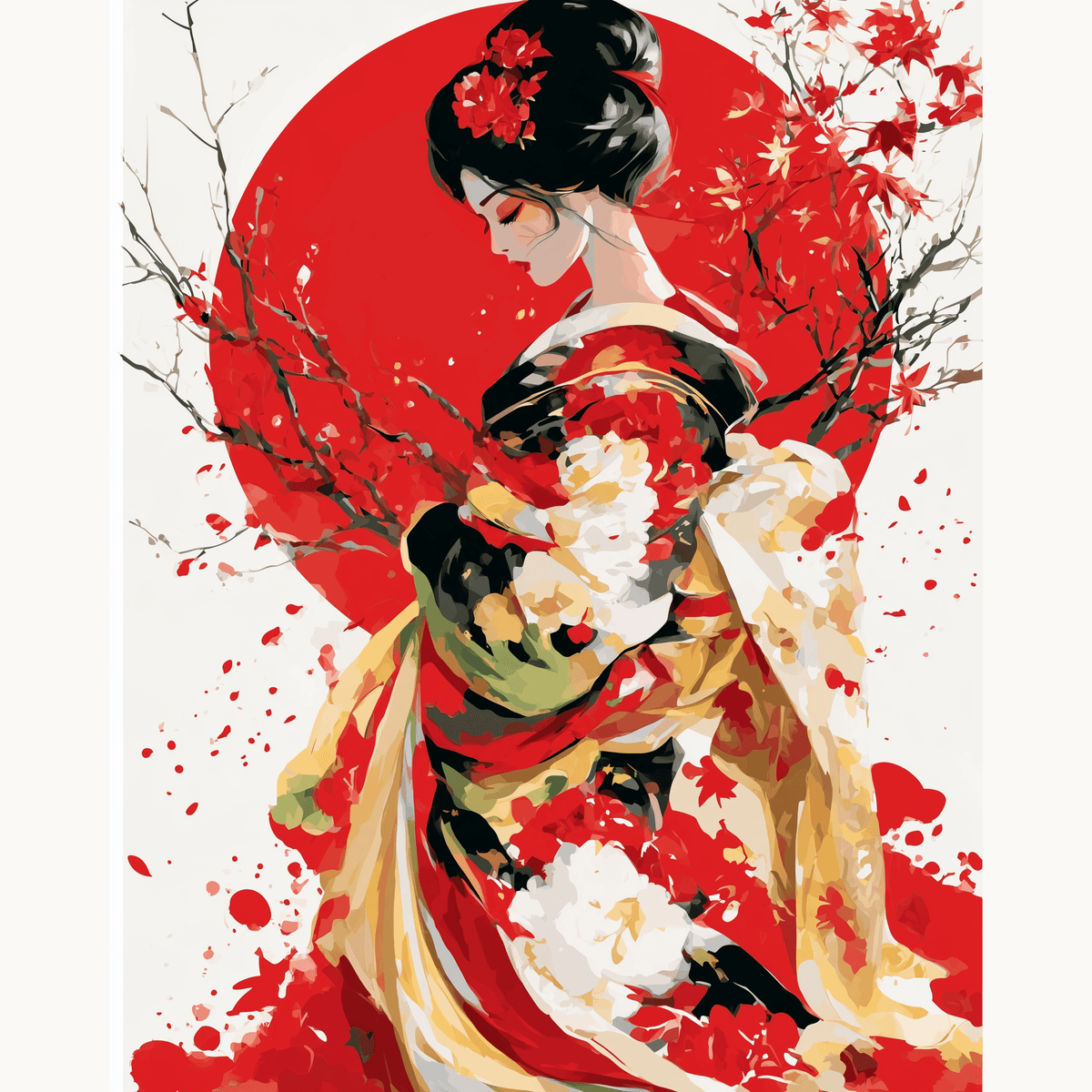 Geisha Abstraction - Number Artist Paint by Numbers Kits