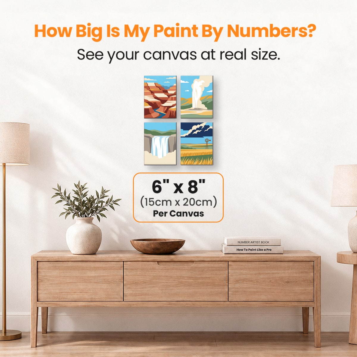 National Park Wonders - Number Artist Paint by Numbers Kits