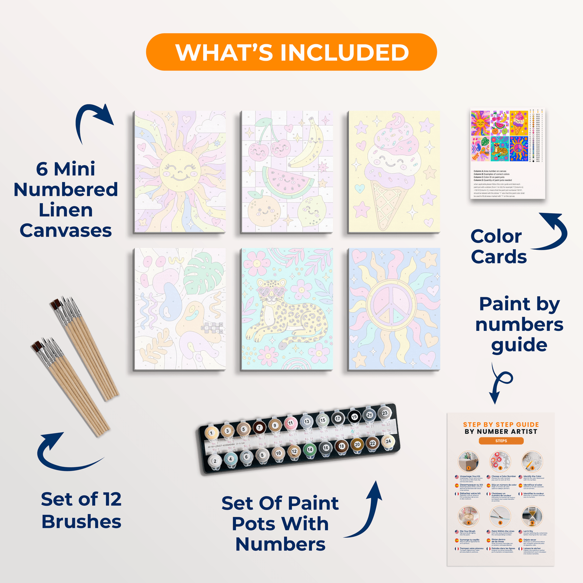 Groovy Vibes - Number Artist Paint by Numbers Kits