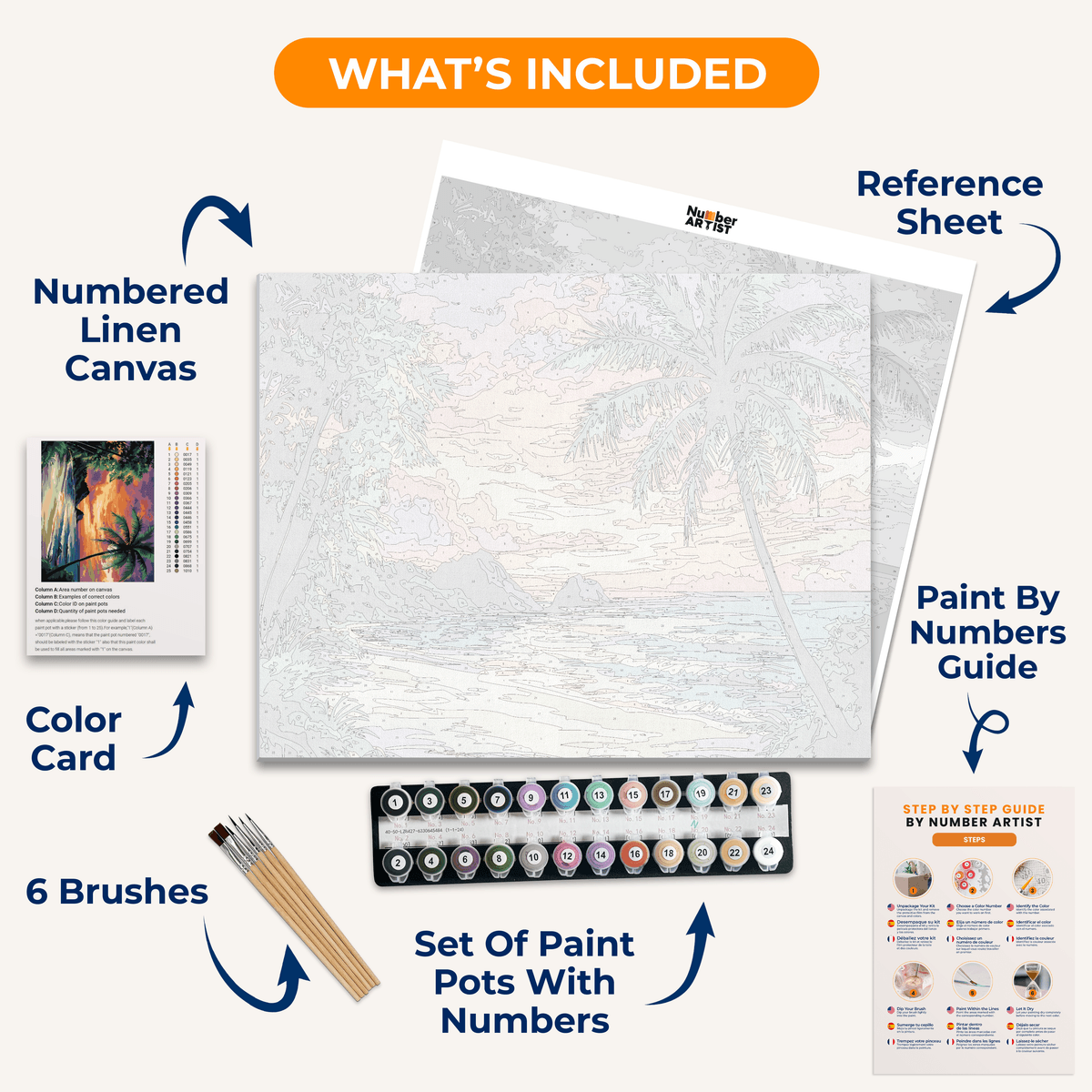 Passionate Coastal Sky - Number Artist Paint by Numbers Kits