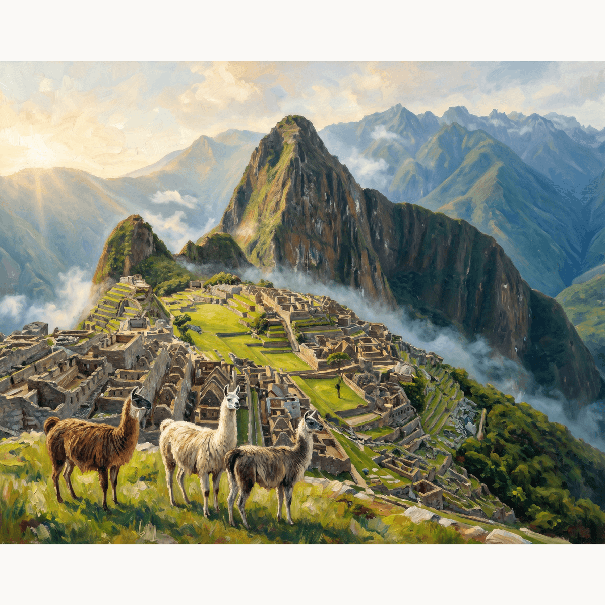 Machu Picchu Morning - Number Artist Paint by Numbers Kits