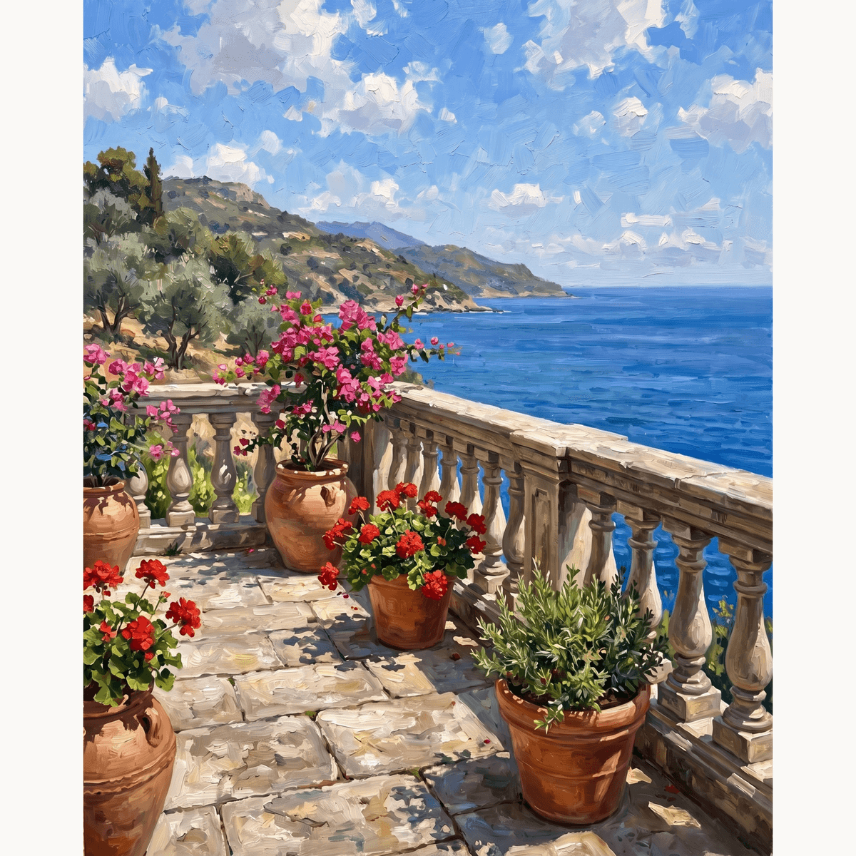Seaview Terrace - Number Artist Paint by Numbers Kits