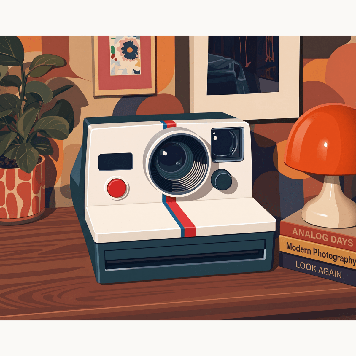 Vintage Instant Camera - Number Artist Paint by Numbers Kits