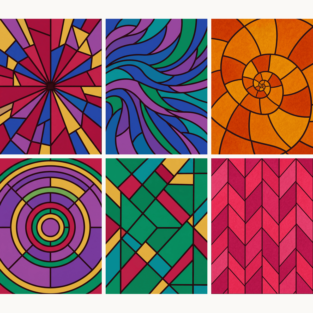 Kaleidoscopic Geometry - Number Artist Paint by Numbers Kits