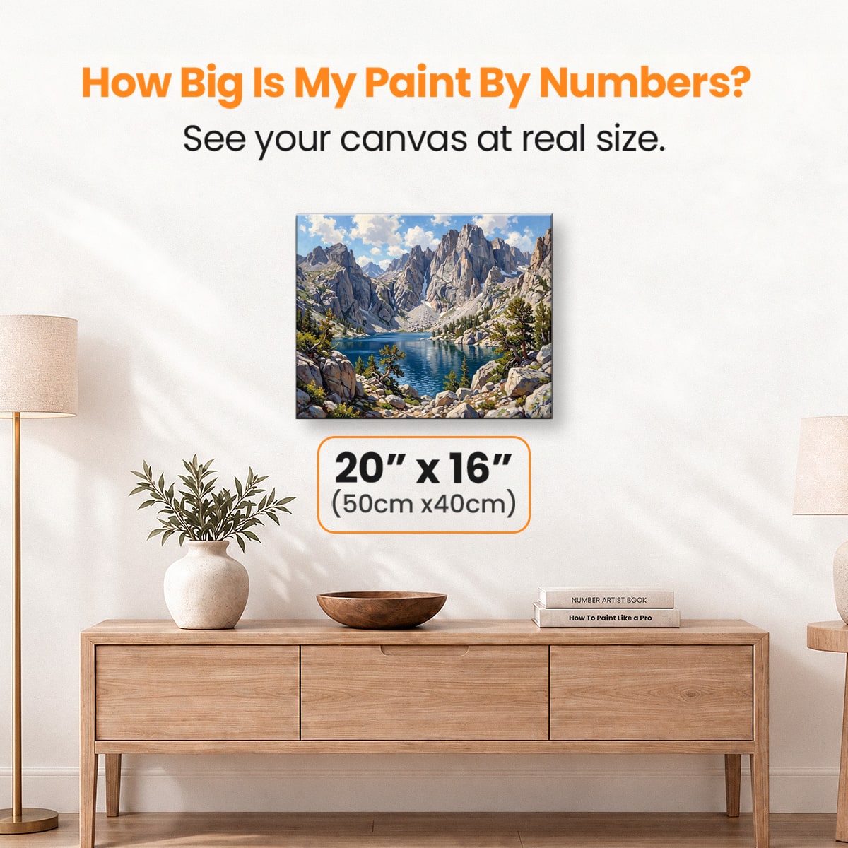 Patagonia Peaks - Number Artist Paint by Numbers Kits