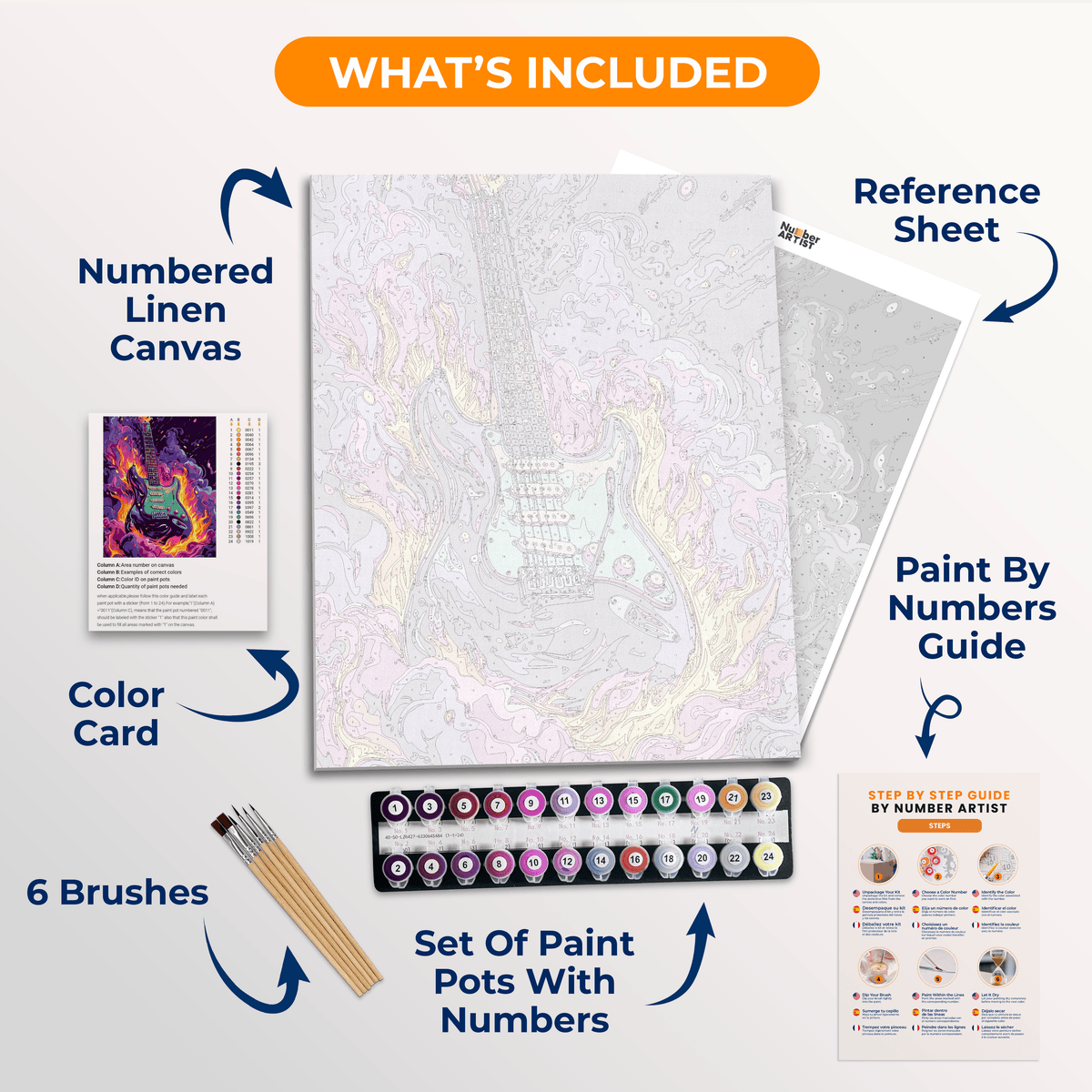 Purple Haze - Number Artist Paint by Numbers Kits
