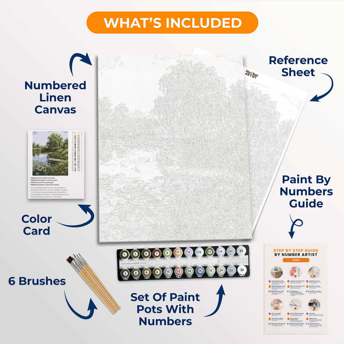 Willow Reflection - Number Artist Paint by Numbers Kits