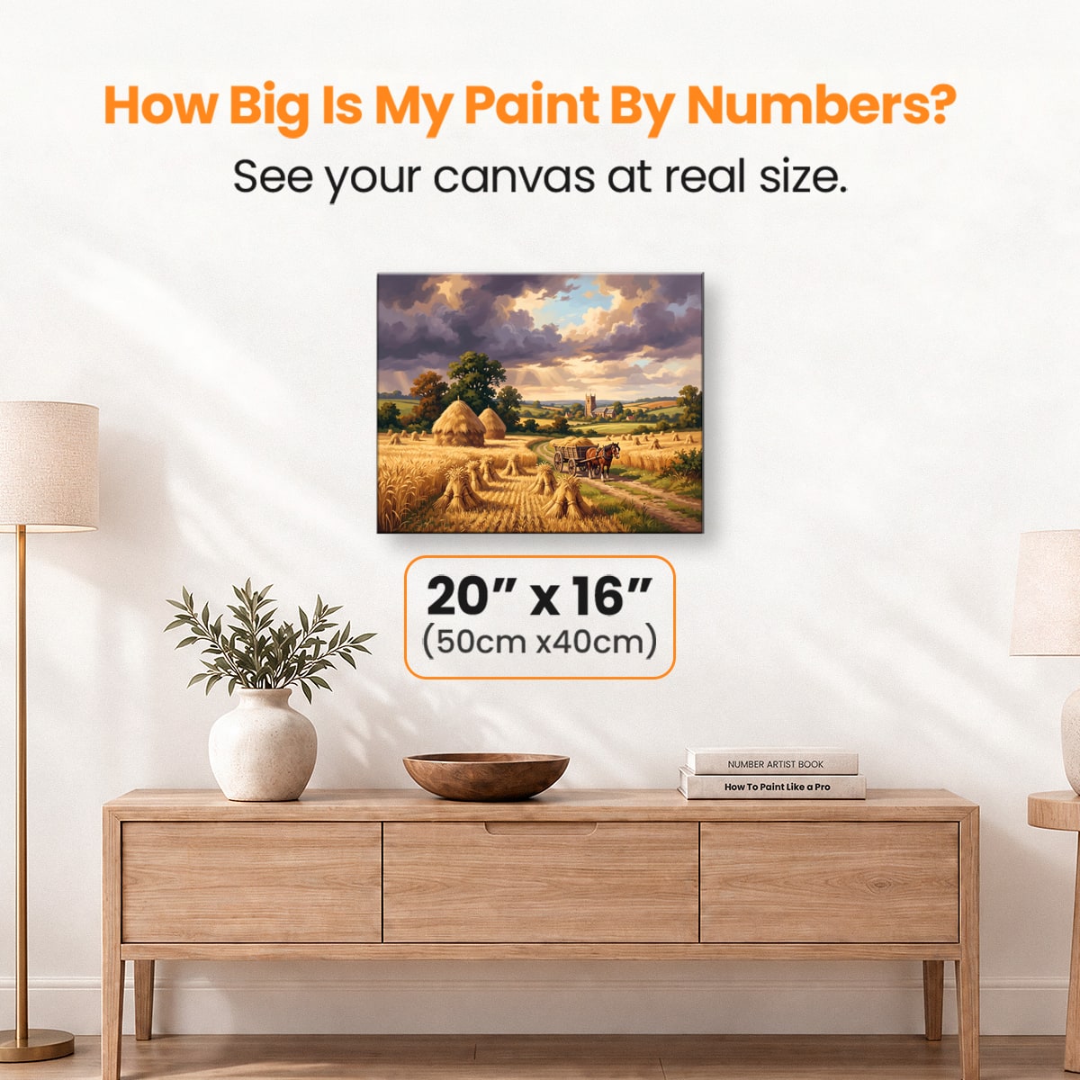 Harvest Home Gold - Number Artist Paint by Numbers Kits