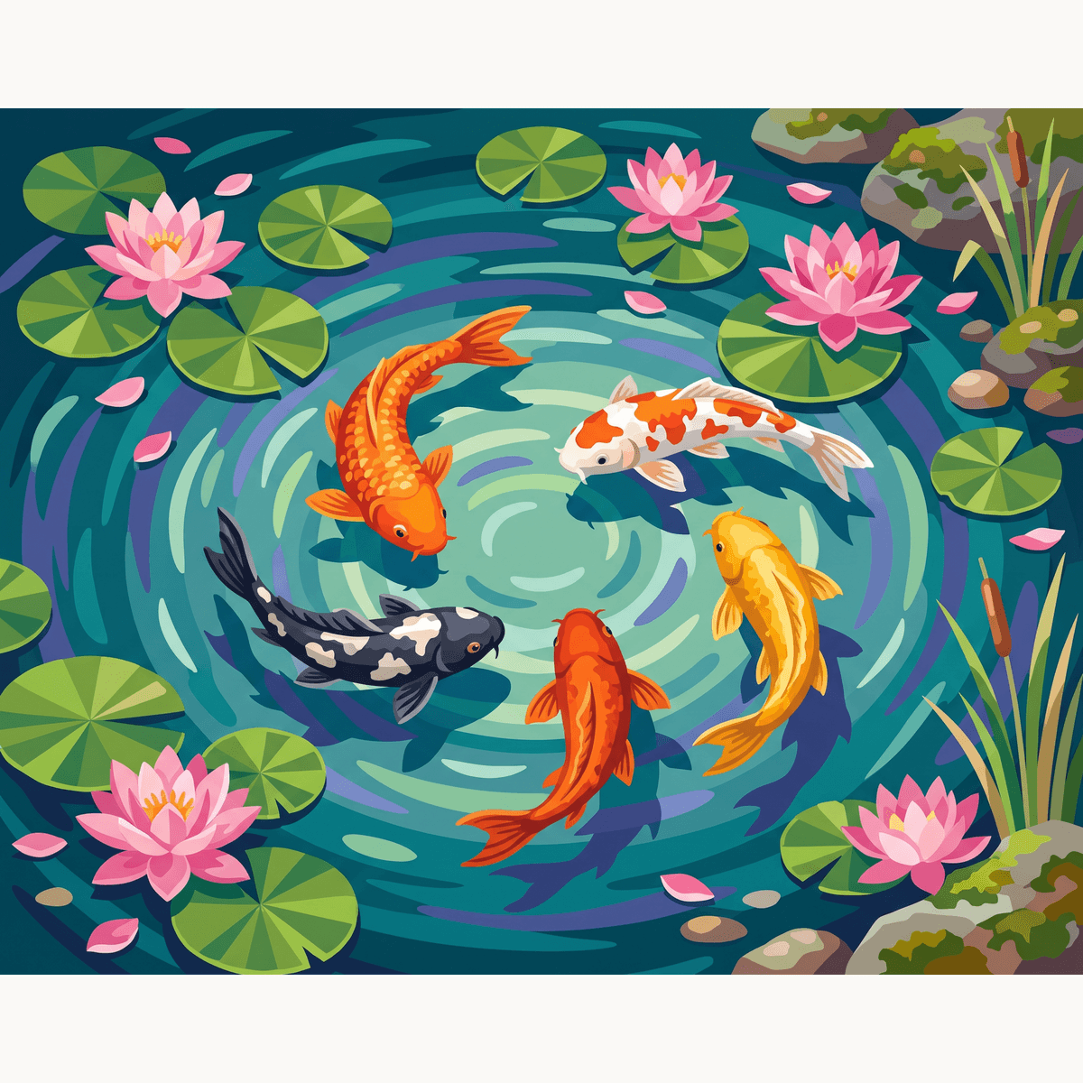 Pond Harmony - Number Artist Paint by Numbers Kits