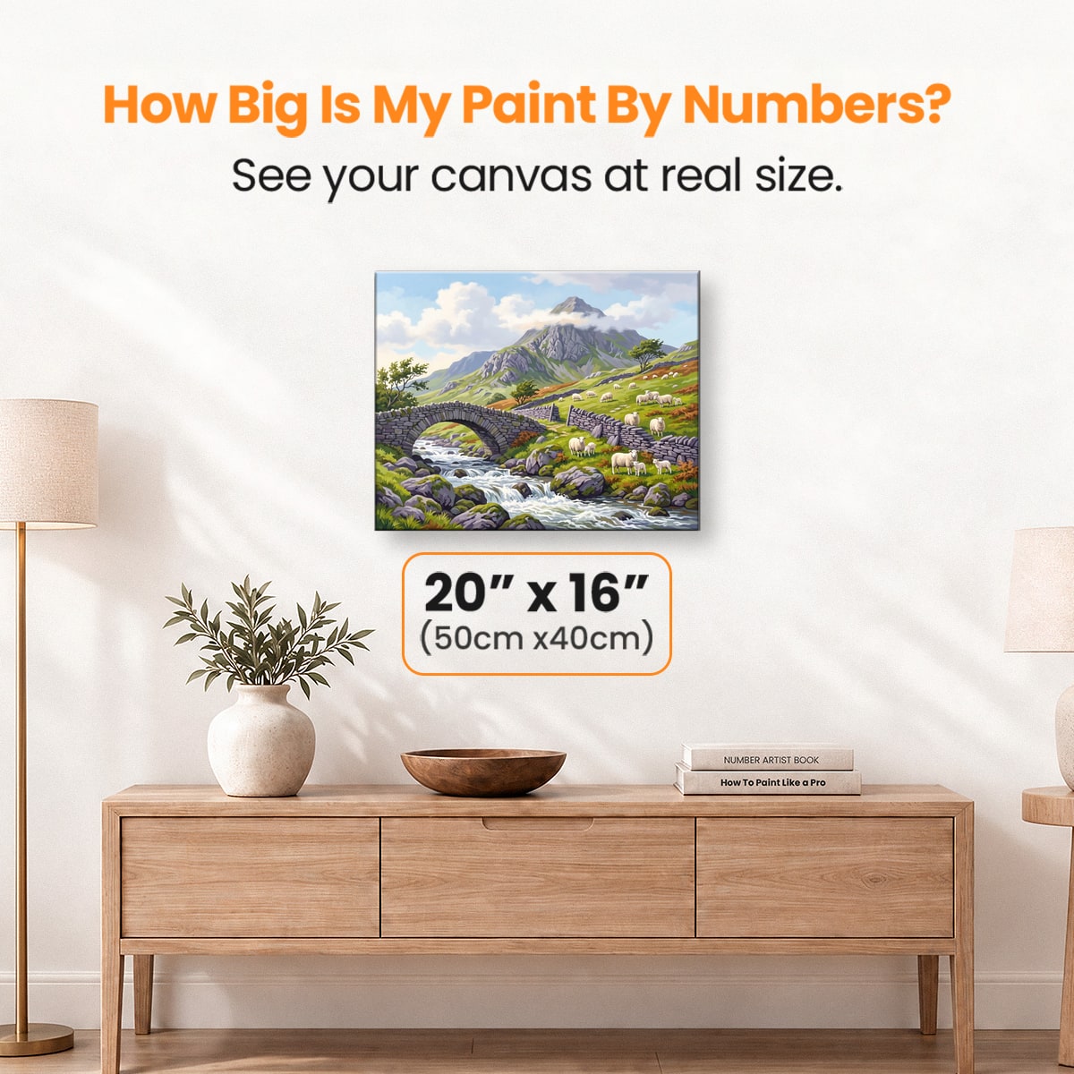 Snowdonia Stream Calm - Number Artist Paint by Numbers Kits
