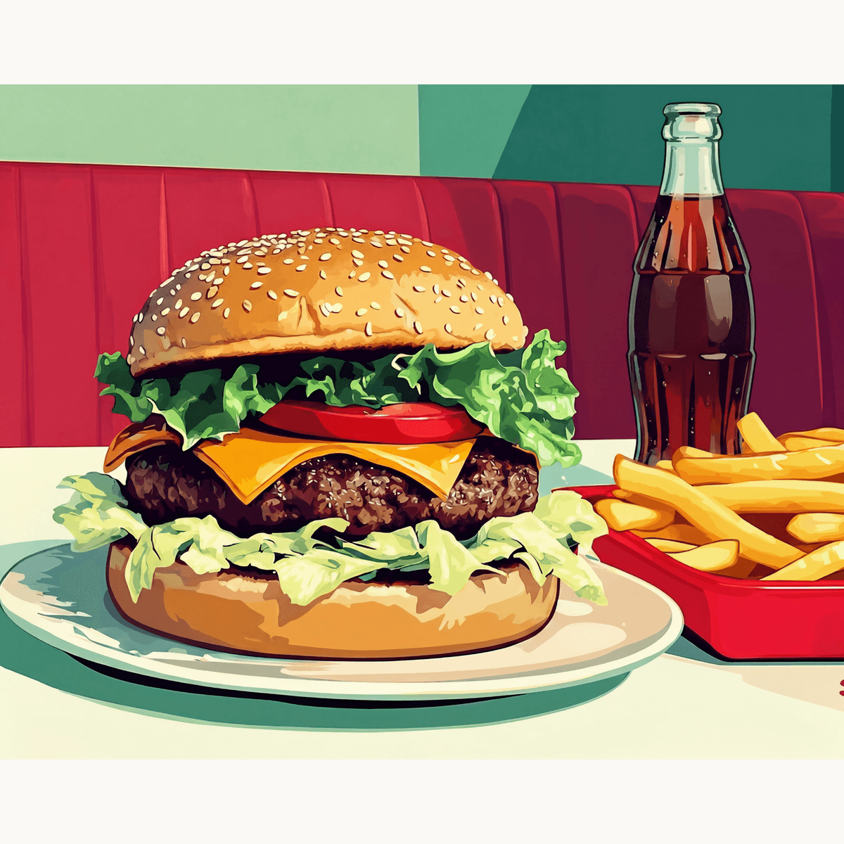 Delicious Diner - Number Artist Paint by Numbers Kits