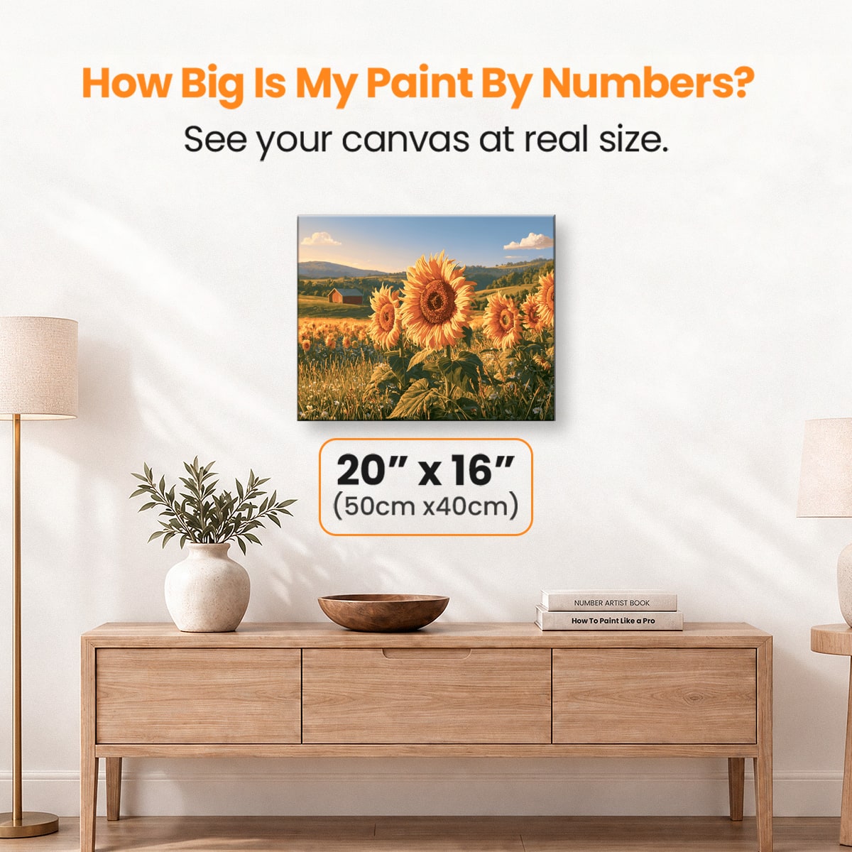 Sunflower Warmth - Number Artist Paint by Numbers Kits