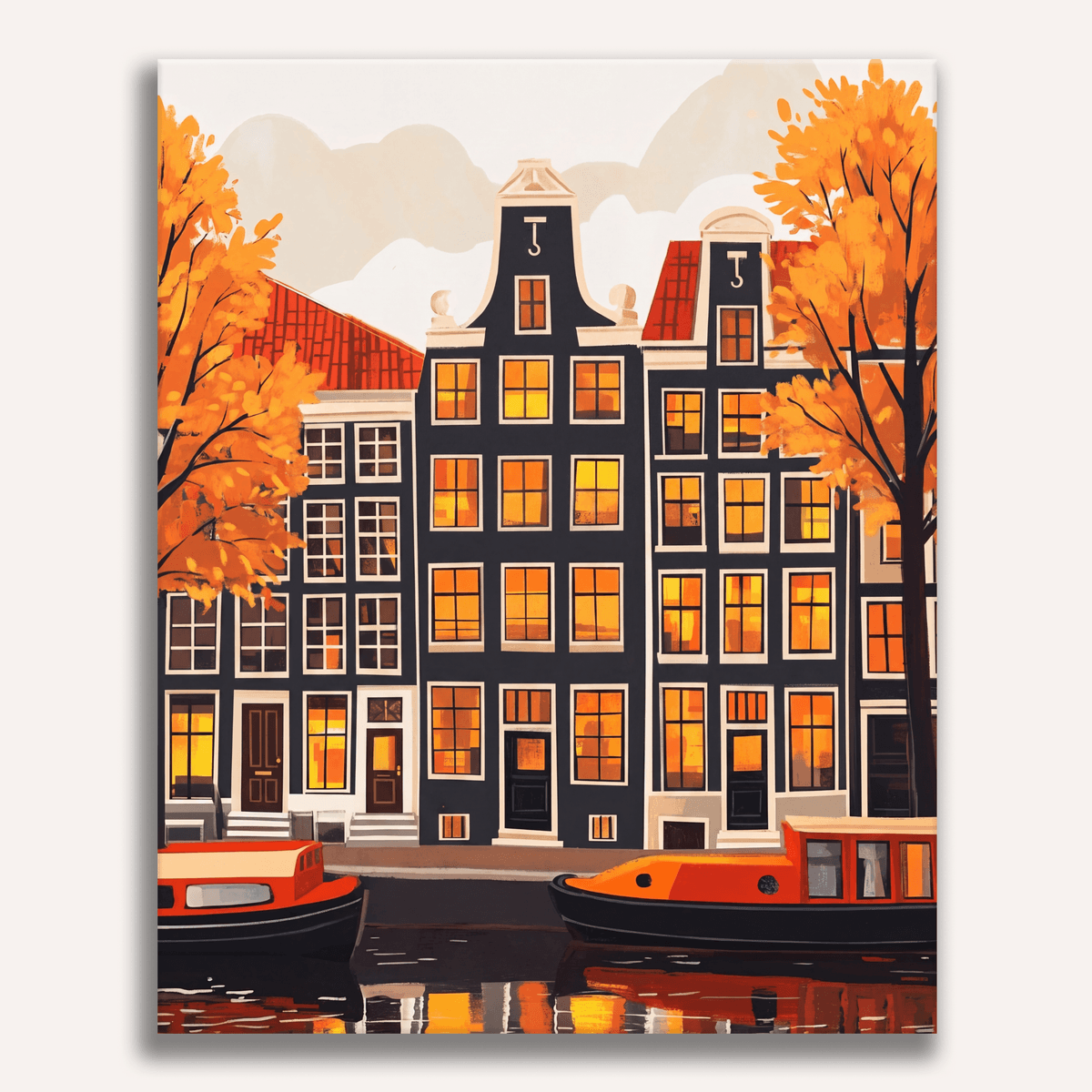 Homes of Amsterdam - Number Artist Paint by Numbers Kits
