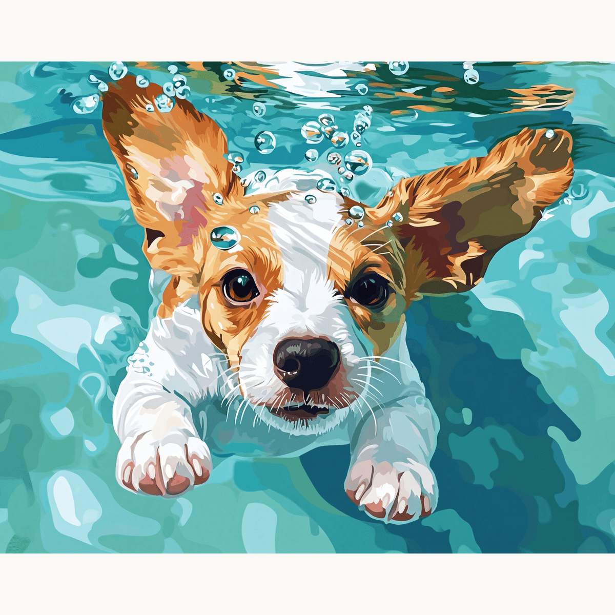 Doggy Paddle - Number Artist Paint by Numbers Kits