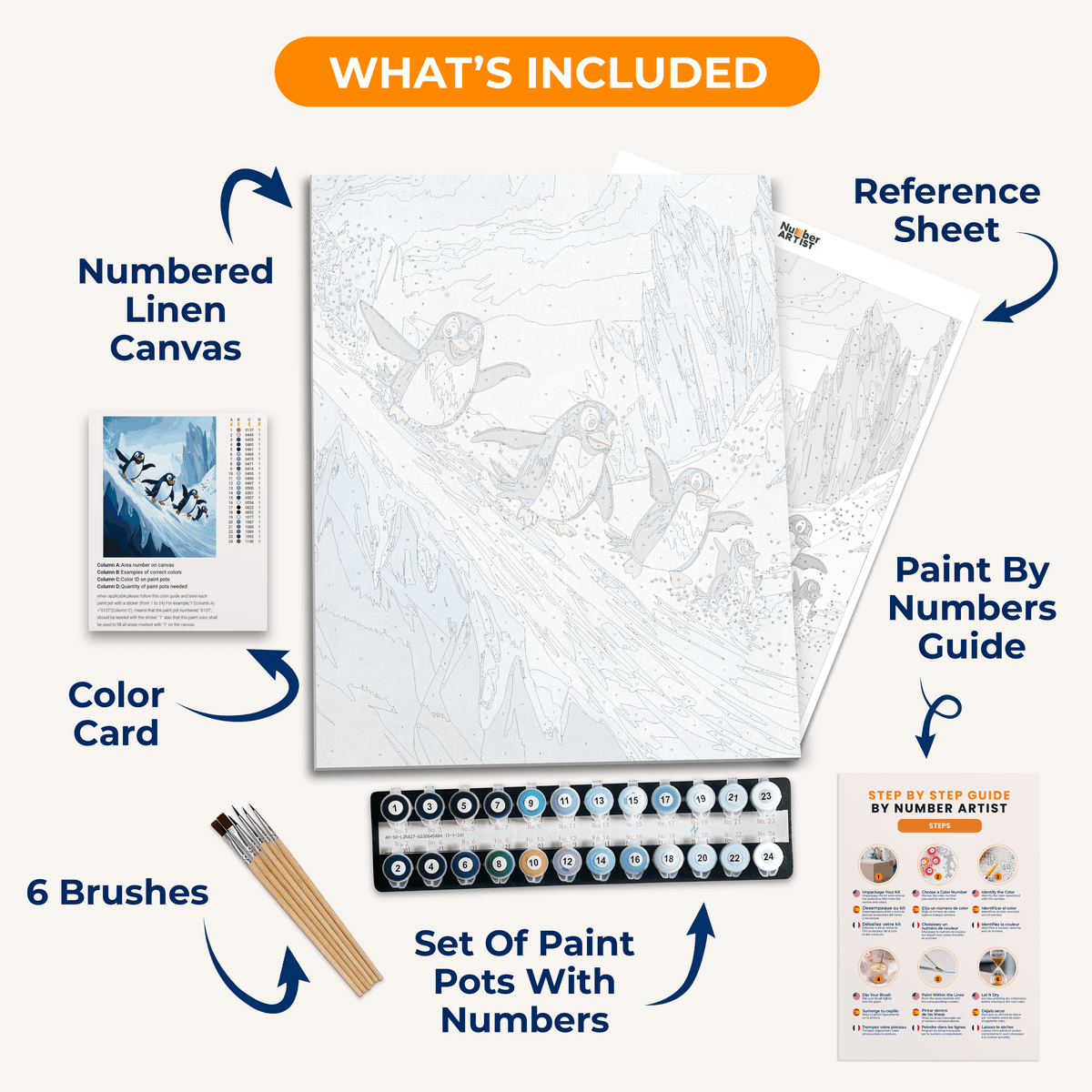 Slippery Ice - Number Artist Paint by Numbers Kits