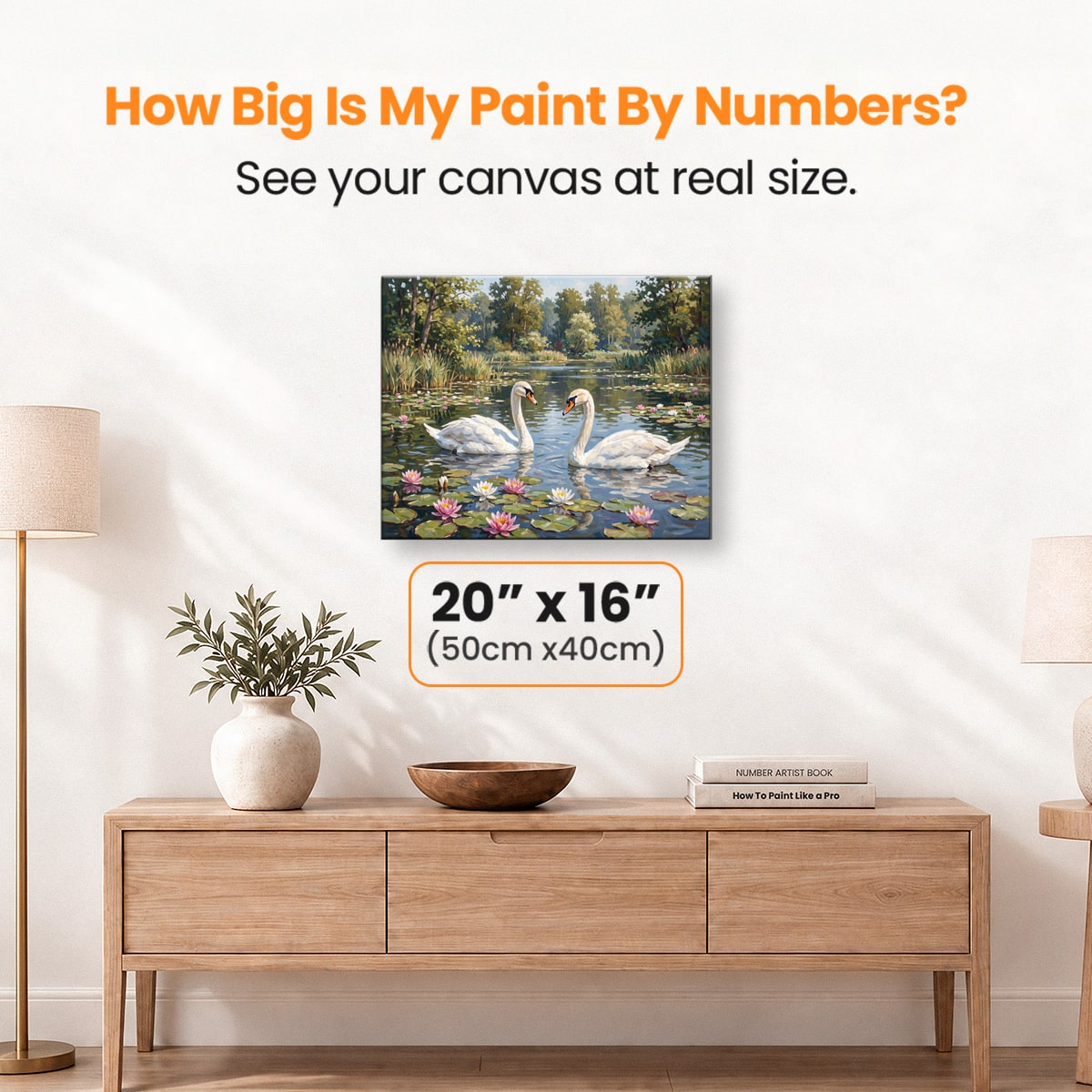Silent Swans - Number Artist Paint by Numbers Kits