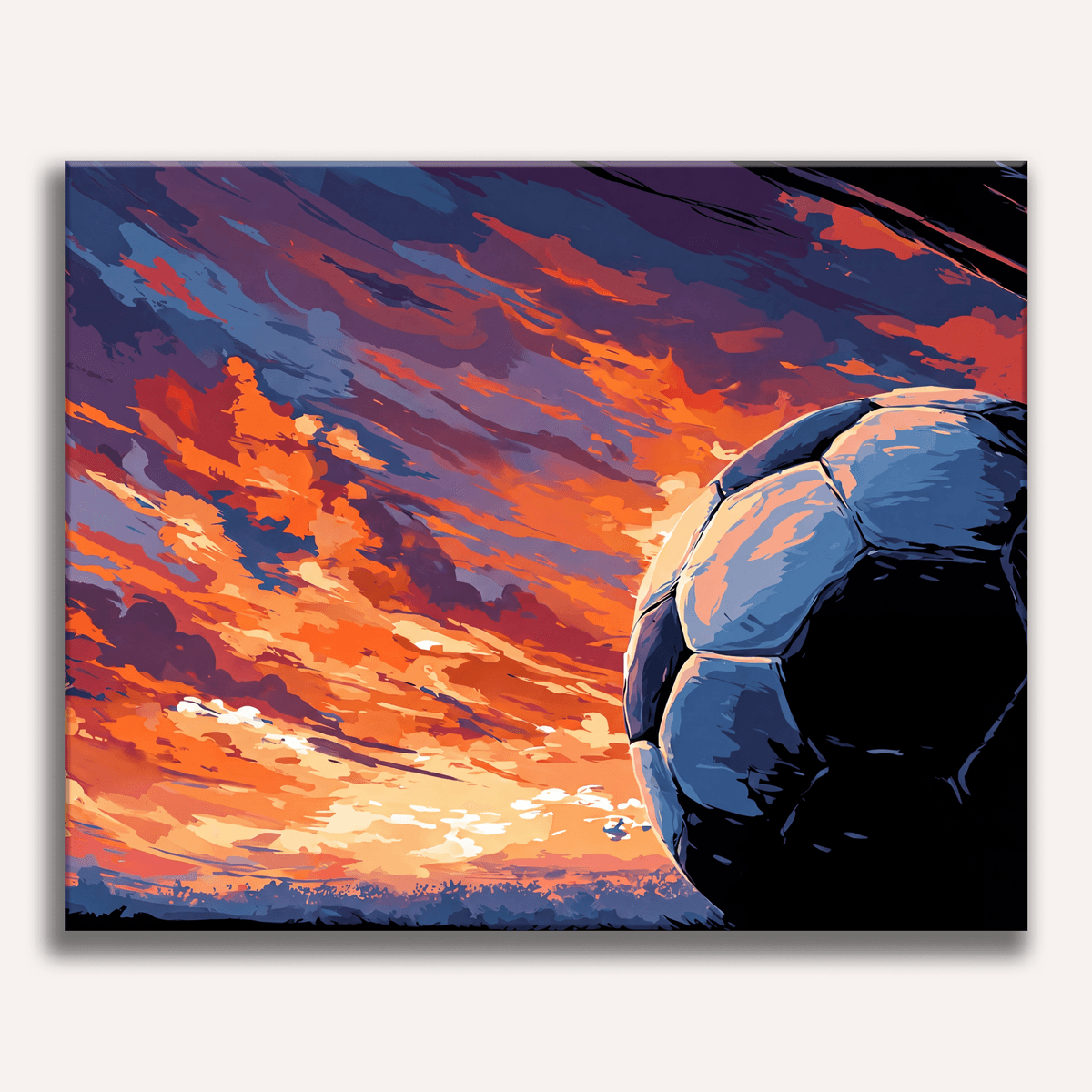 Striking Soccer Scenery - Number Artist Paint by Numbers Kits
