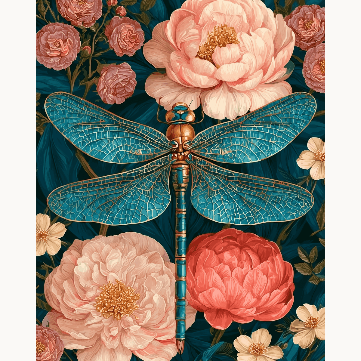 Dragonfly Flora - Number Artist Paint by Numbers Kits
