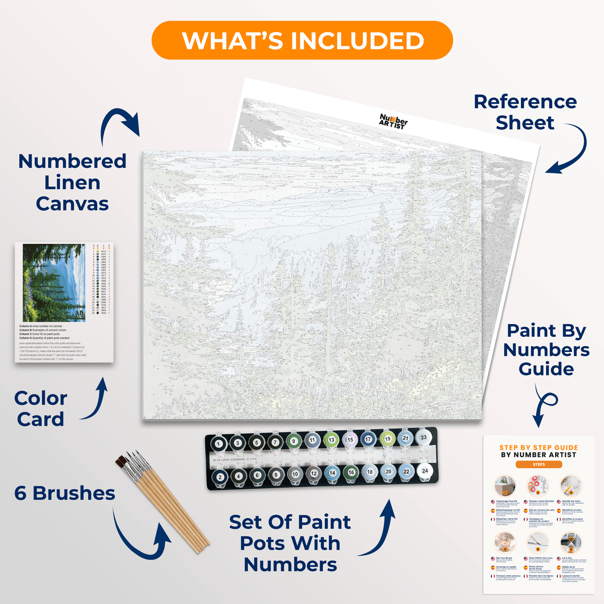 Olympic National Park - Number Artist Paint by Numbers Kits