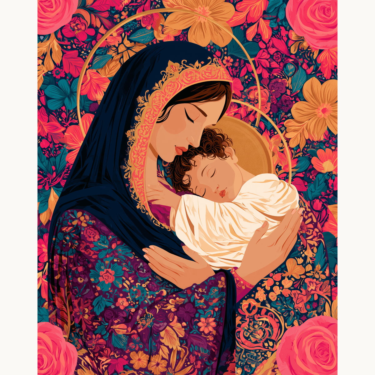 Maternal Love - Number Artist Paint by Numbers Kits