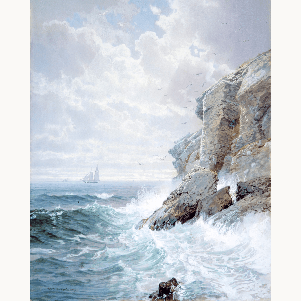 Purgatory Cliff by William Trost Richards - Number Artist Paint by Numbers Kits