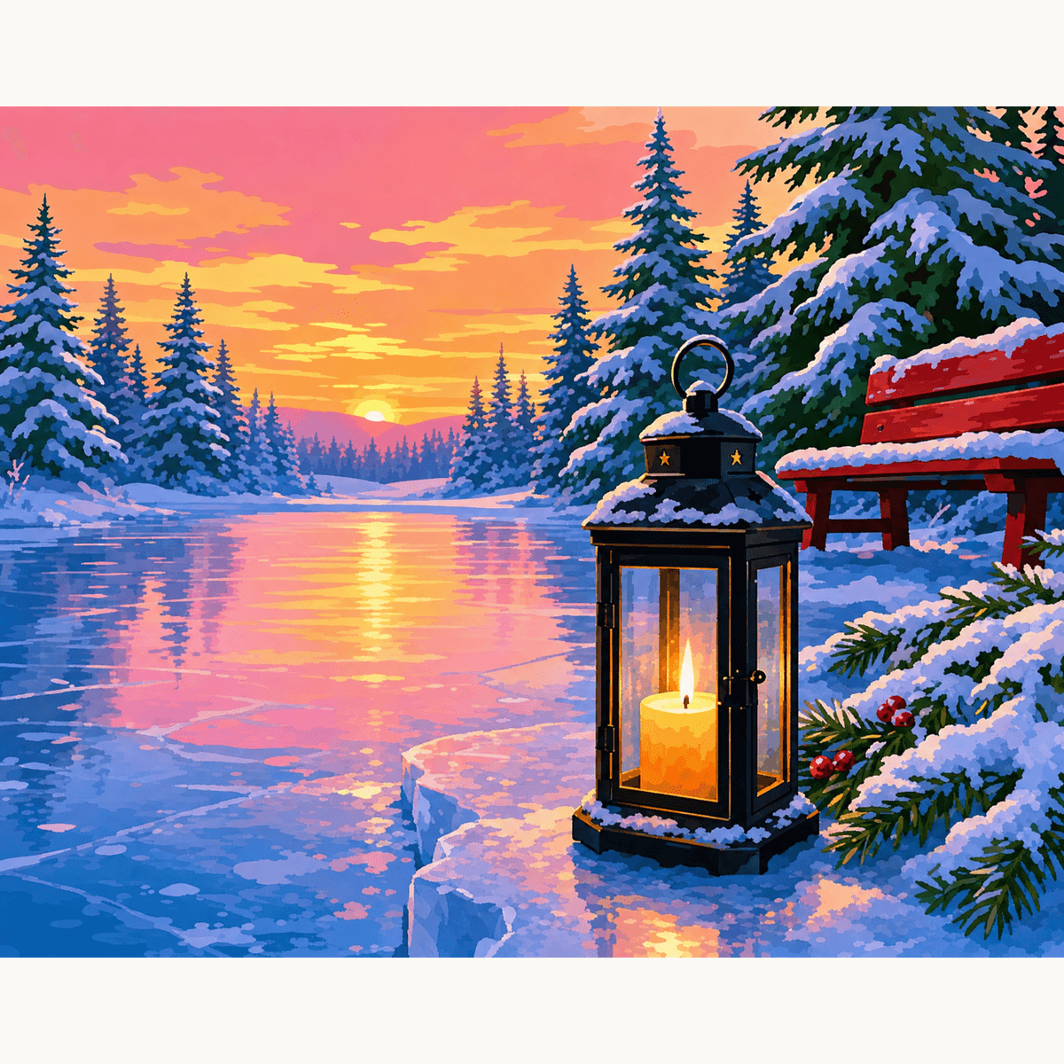 Winter Stillness - Number Artist Paint by Numbers Kits