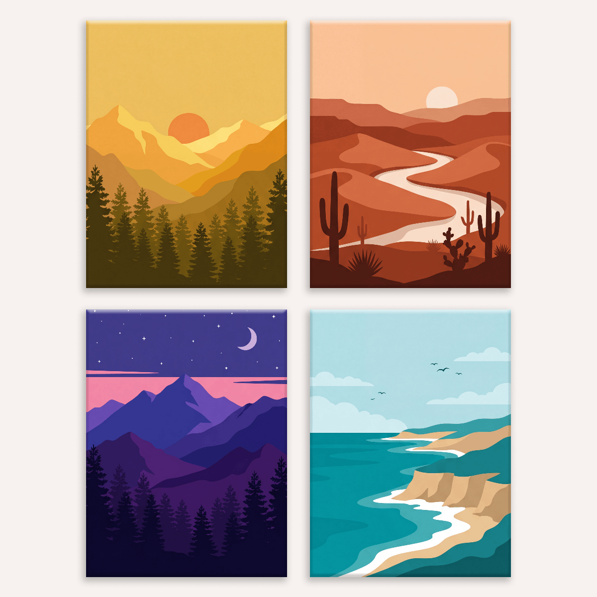 Wild Landscapes - Number Artist Paint by Numbers Kits