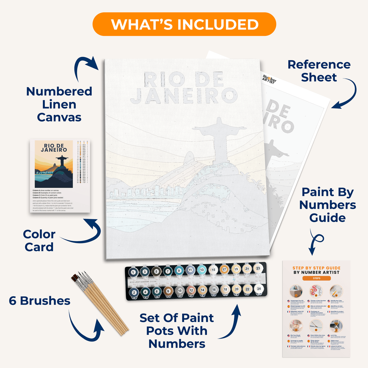 Rio de Janeiro - Number Artist Paint by Numbers Kits