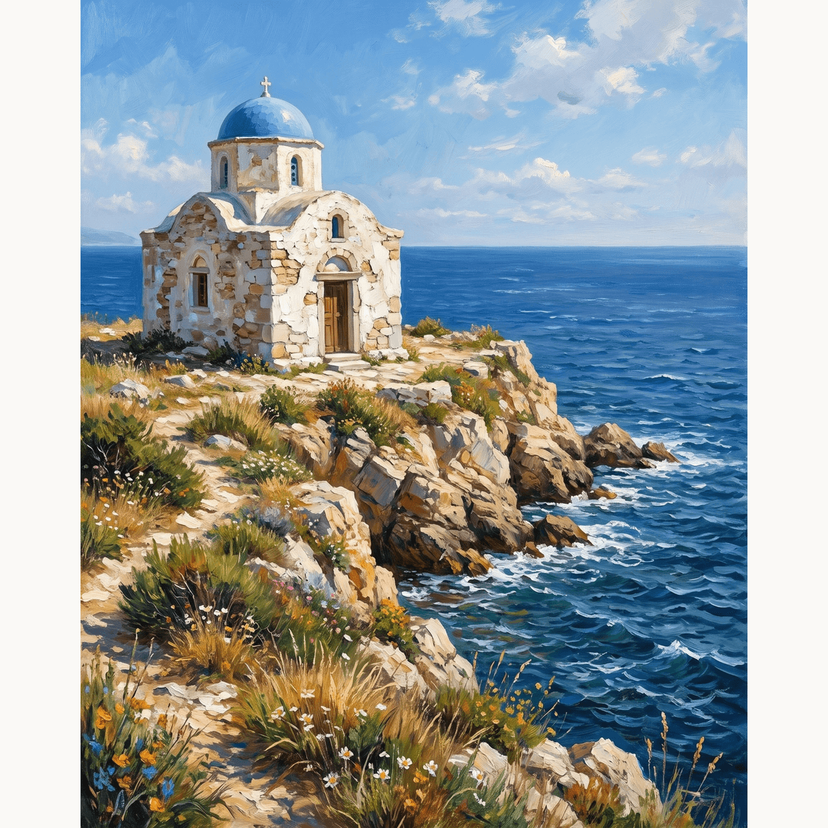 Blue Dome Chapel - Number Artist Paint by Numbers Kits