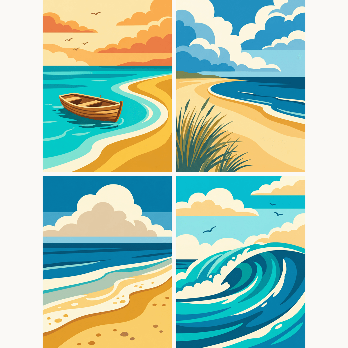 Ocean Tide - Number Artist Paint by Numbers Kits