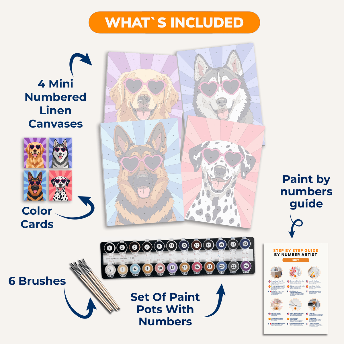 Heart Eyes - Number Artist Paint by Numbers Kits