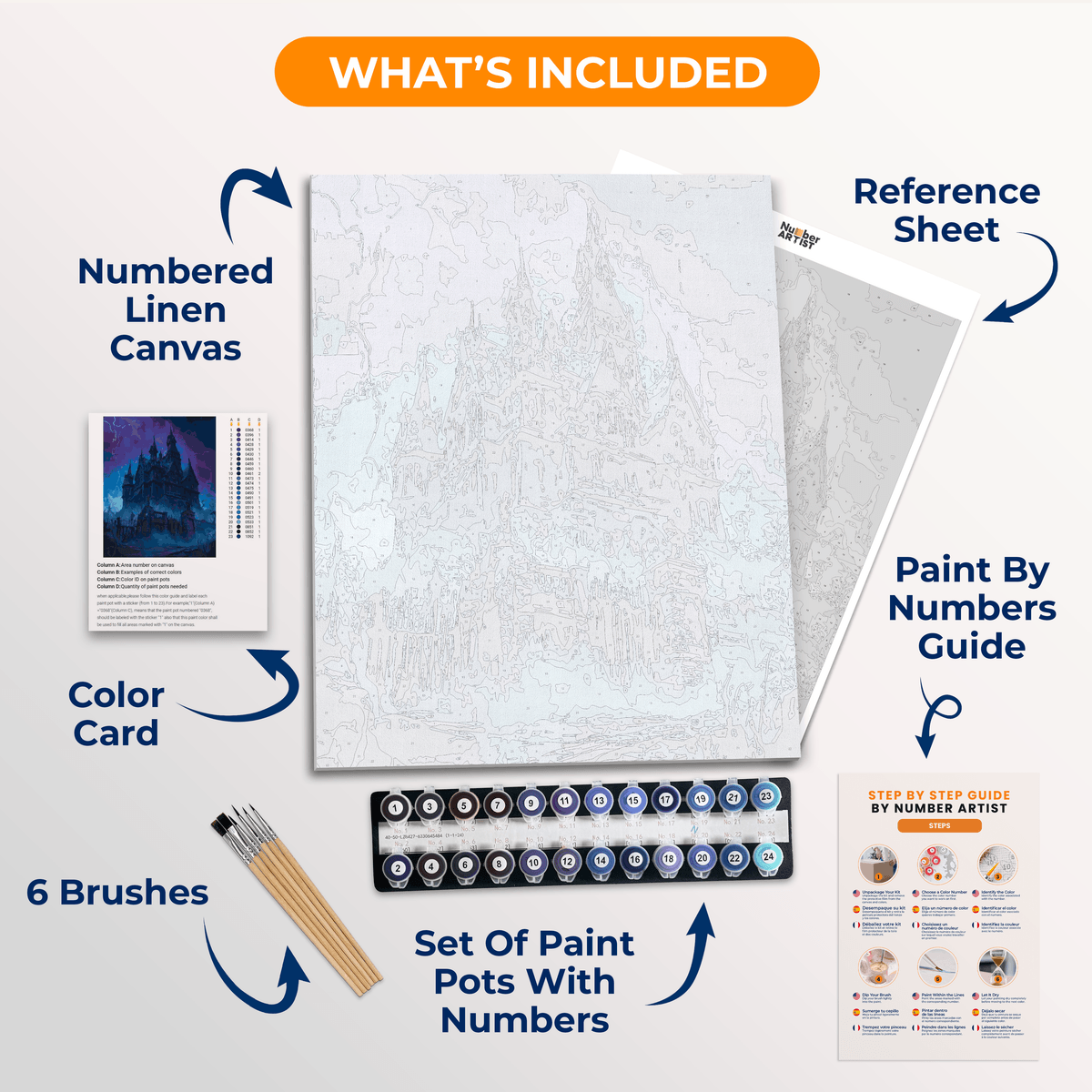 Menacing Manor - Number Artist Paint by Numbers Kits