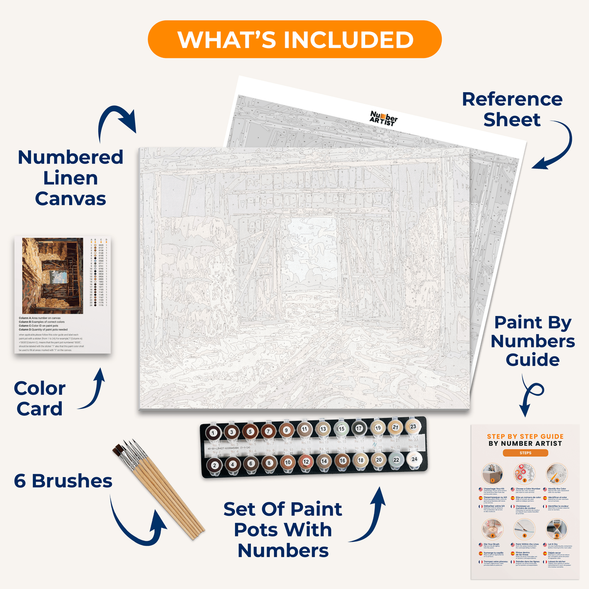 Sunny Barn Day - Number Artist Paint by Numbers Kits