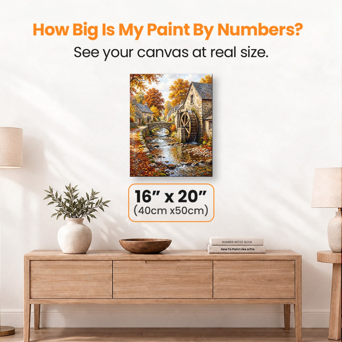 Stone Mill Autumn - Number Artist Paint by Numbers Kits