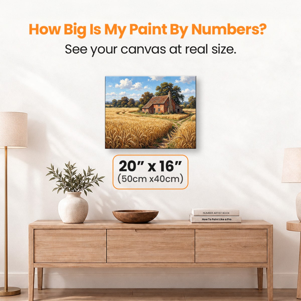 Golden Wheat Farm - Number Artist Paint by Numbers Kits
