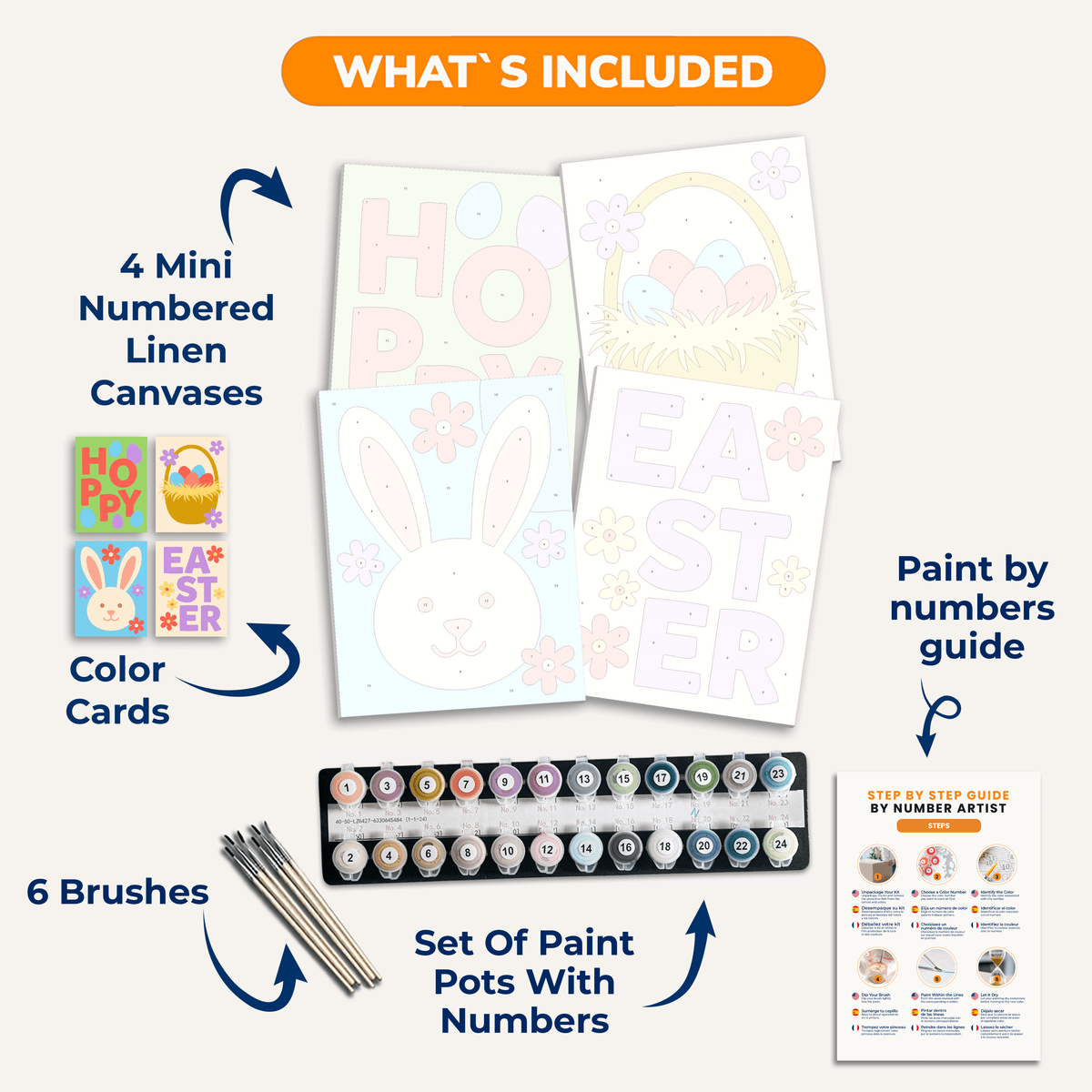 Hoppy Easter - Number Artist Paint by Numbers Kits