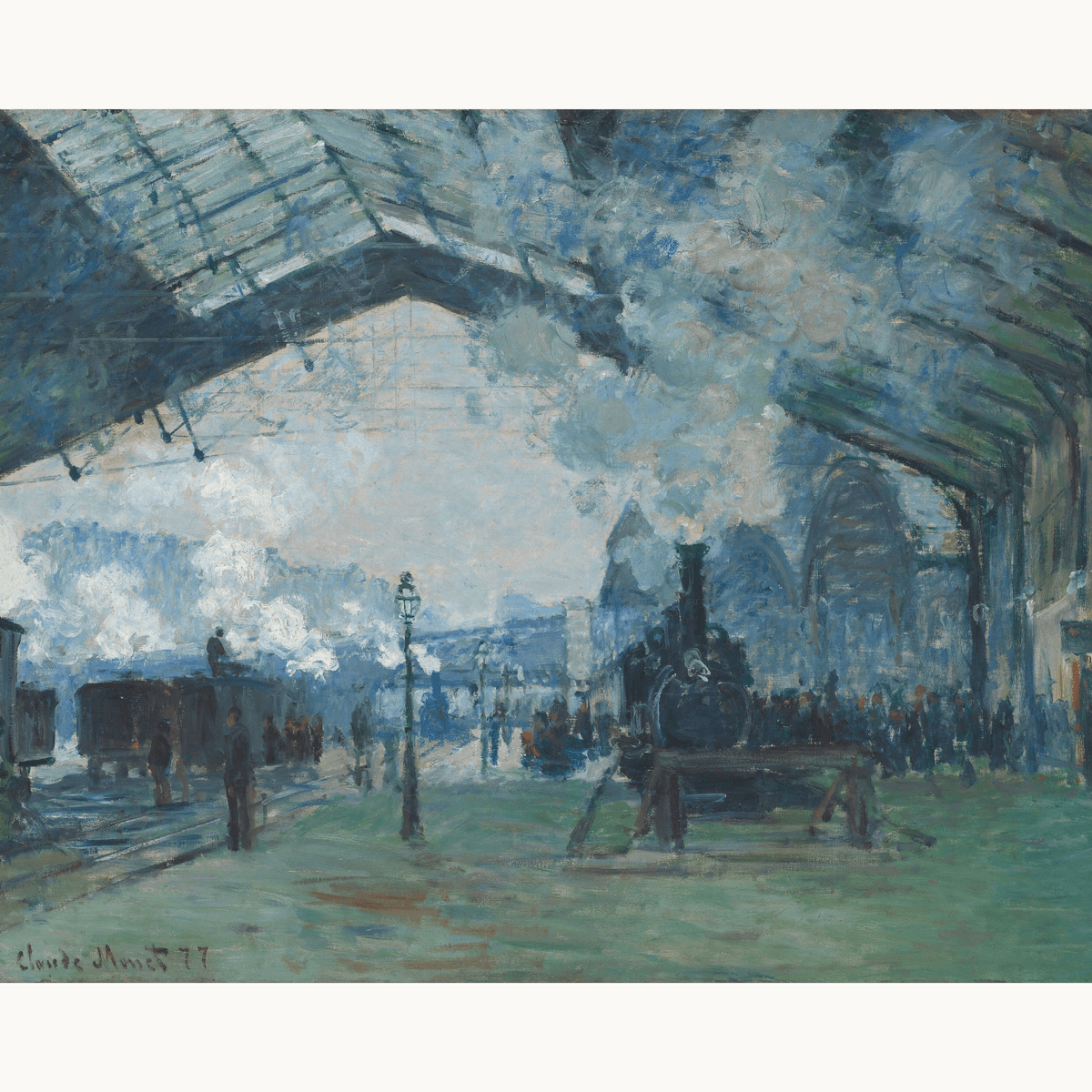 The Gare Saint-Lazare by Claude Monet - Number Artist Paint by Numbers Kits