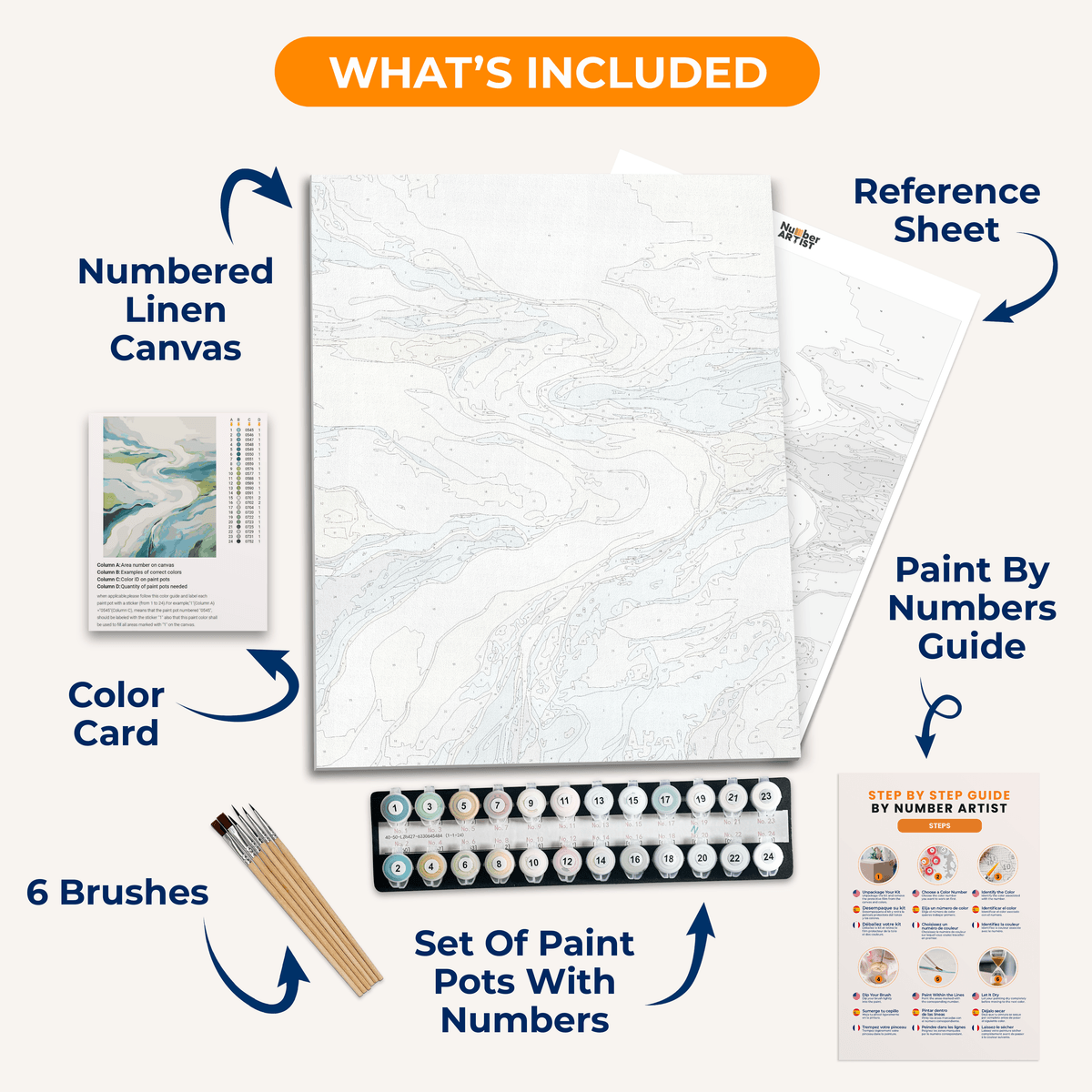 River Meander - Number Artist Paint by Numbers Kits