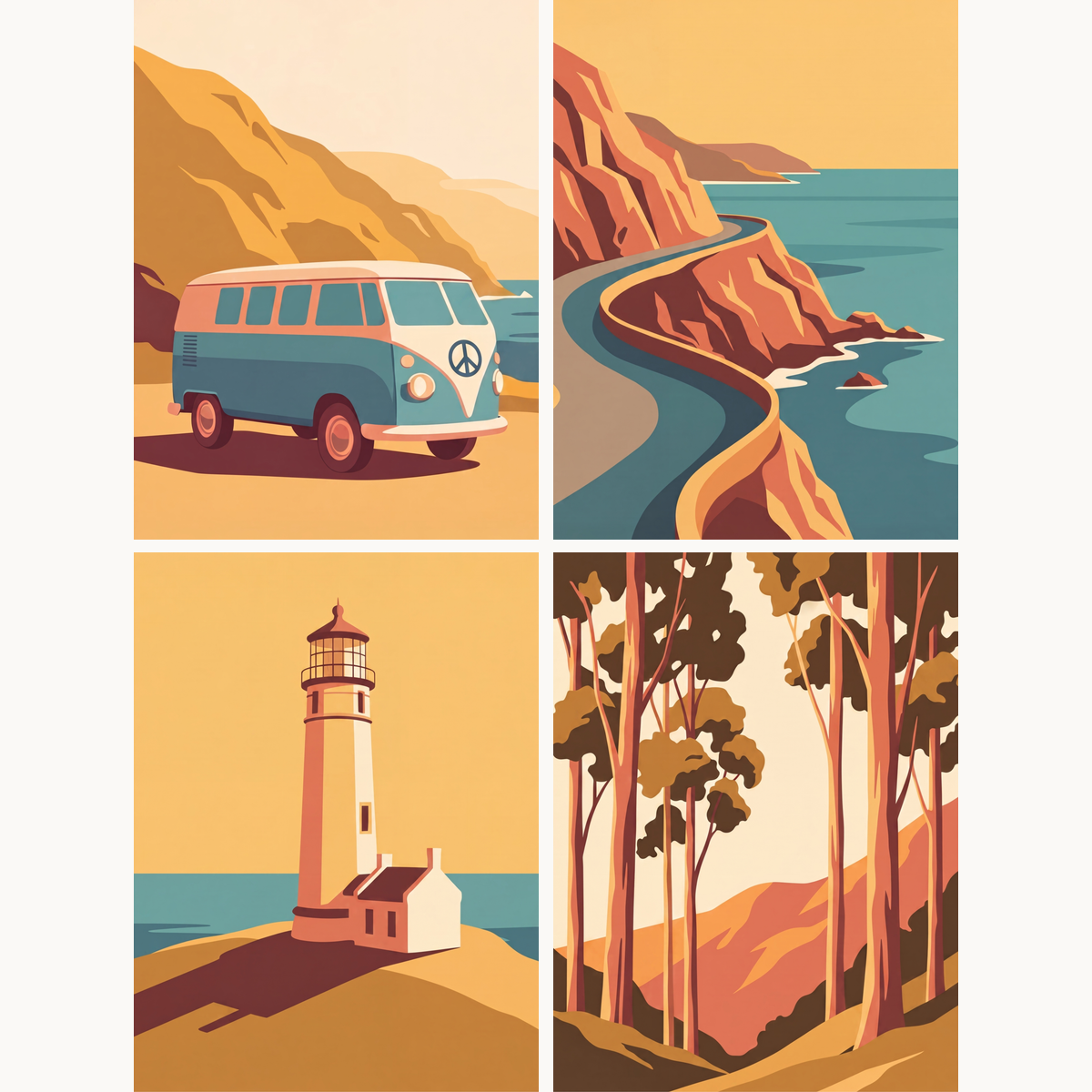 Pacific Coast Adventure - Number Artist Paint by Numbers Kits