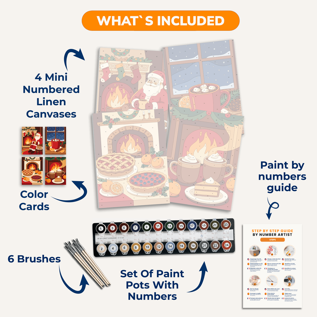 Fireside Magic - Number Artist Paint by Numbers Kits