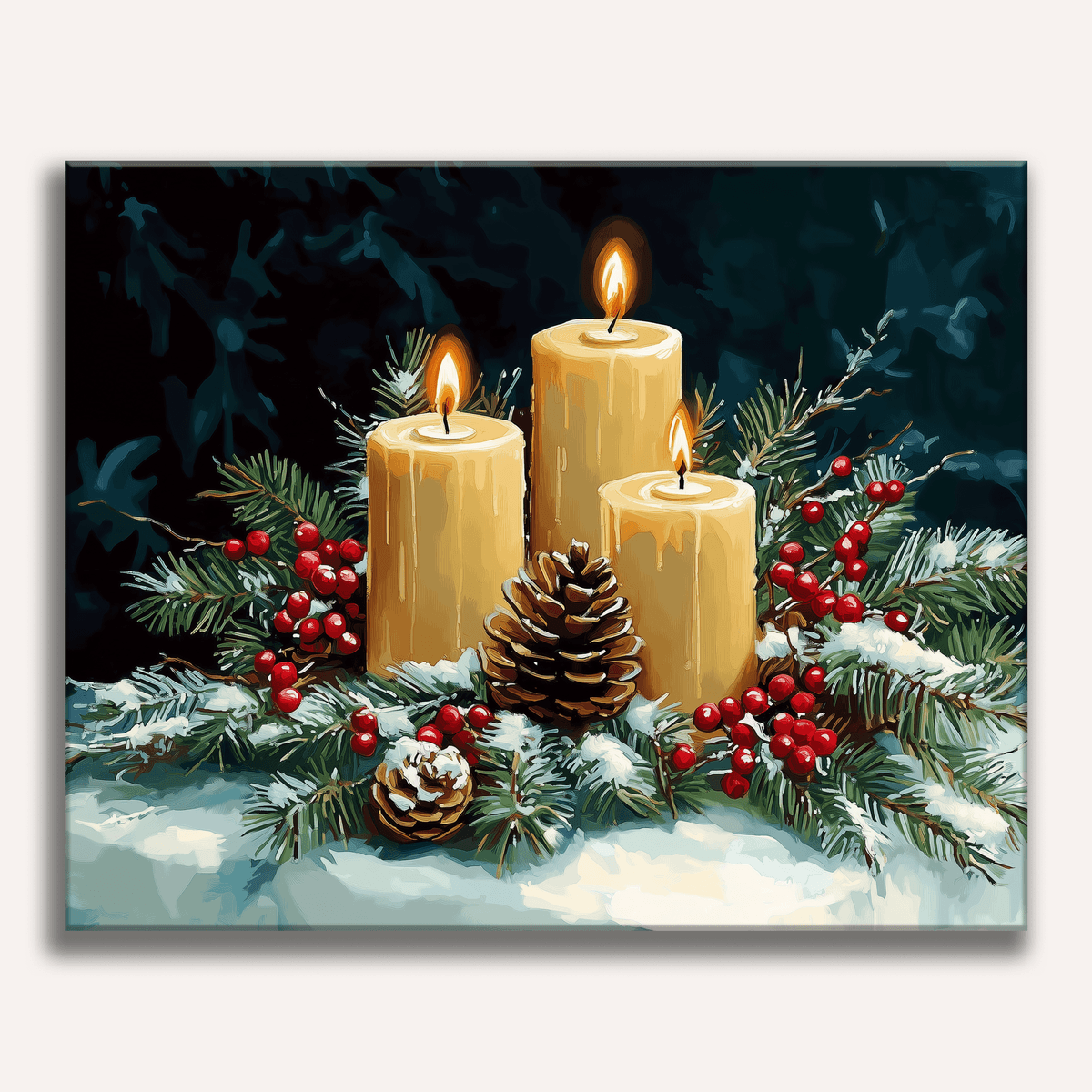 Christmas Centerpiece - Number Artist Paint by Numbers Kits