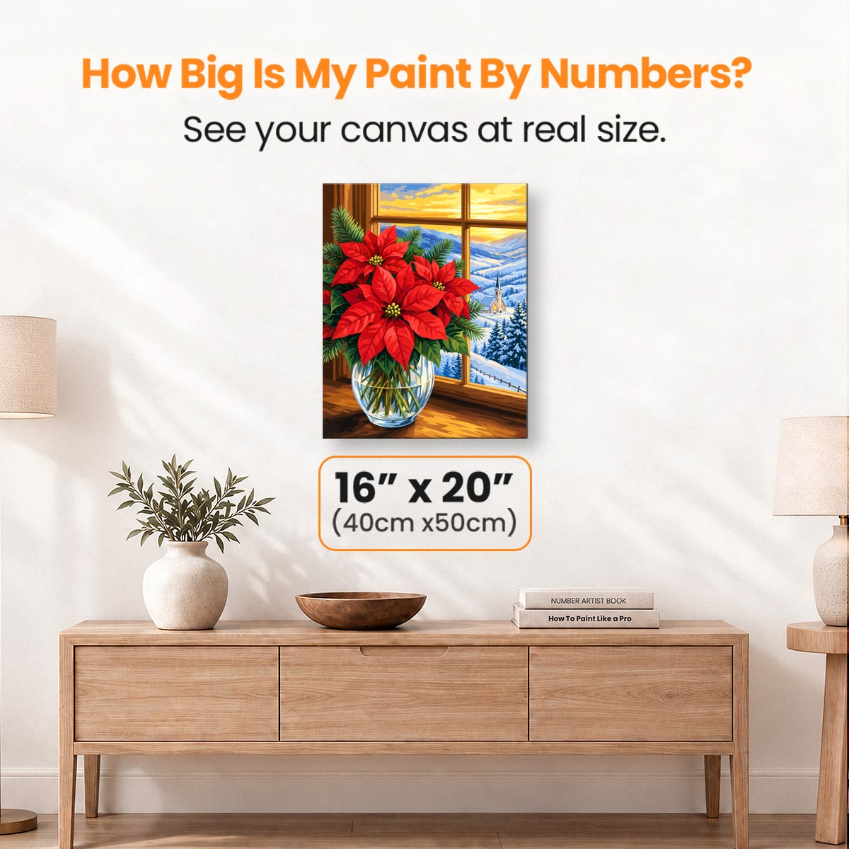 Holiday Bloom - Number Artist Paint by Numbers Kits