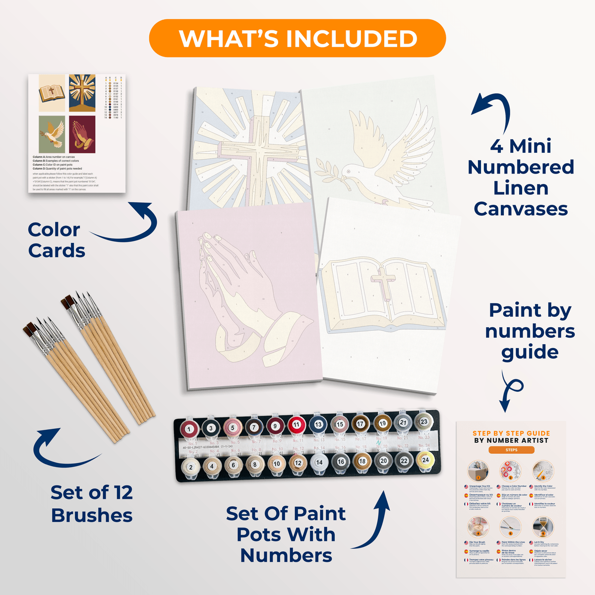 Prayer and Scripture - Number Artist Paint by Numbers Kits