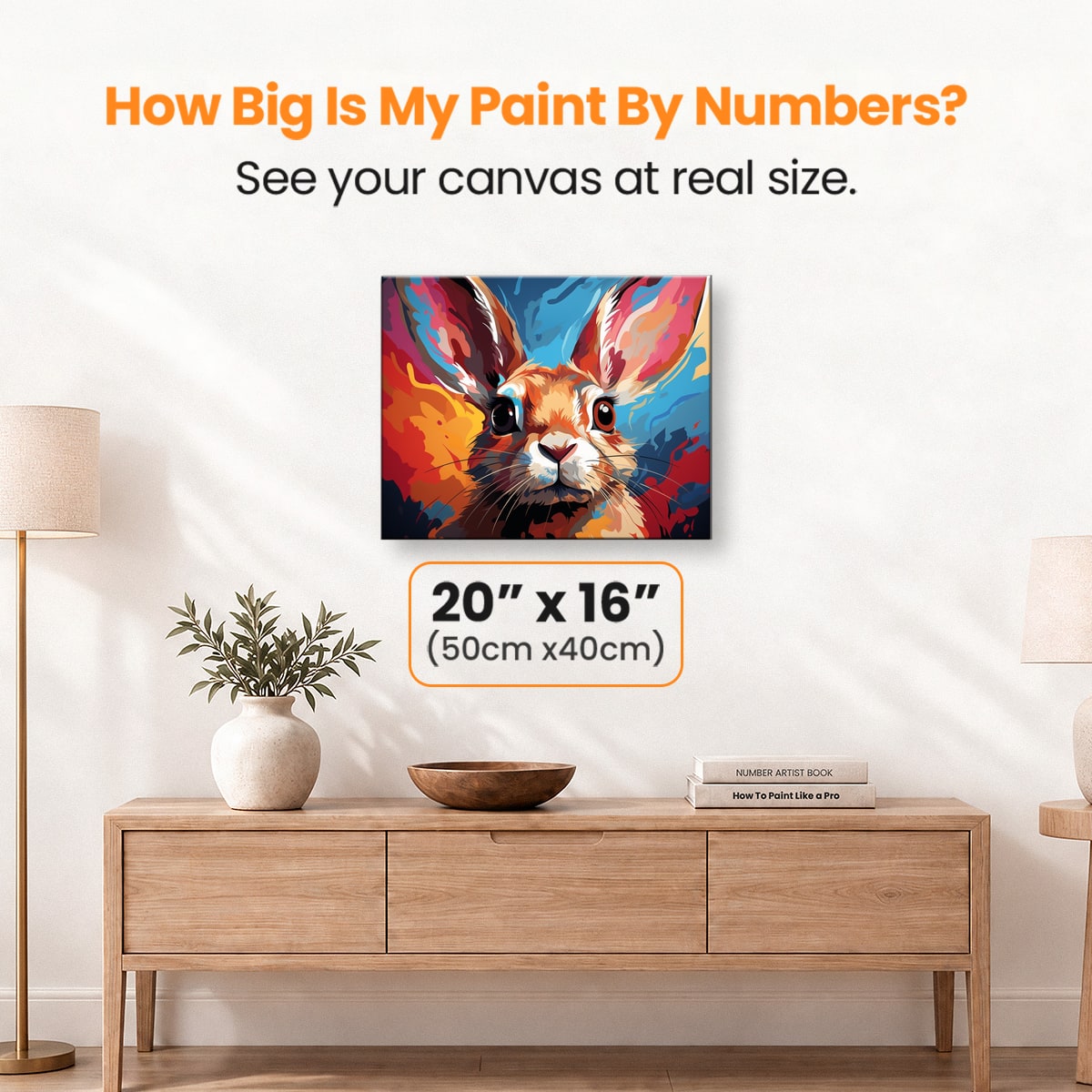 Rabbit Paint - Number Artist Paint by Numbers Kits