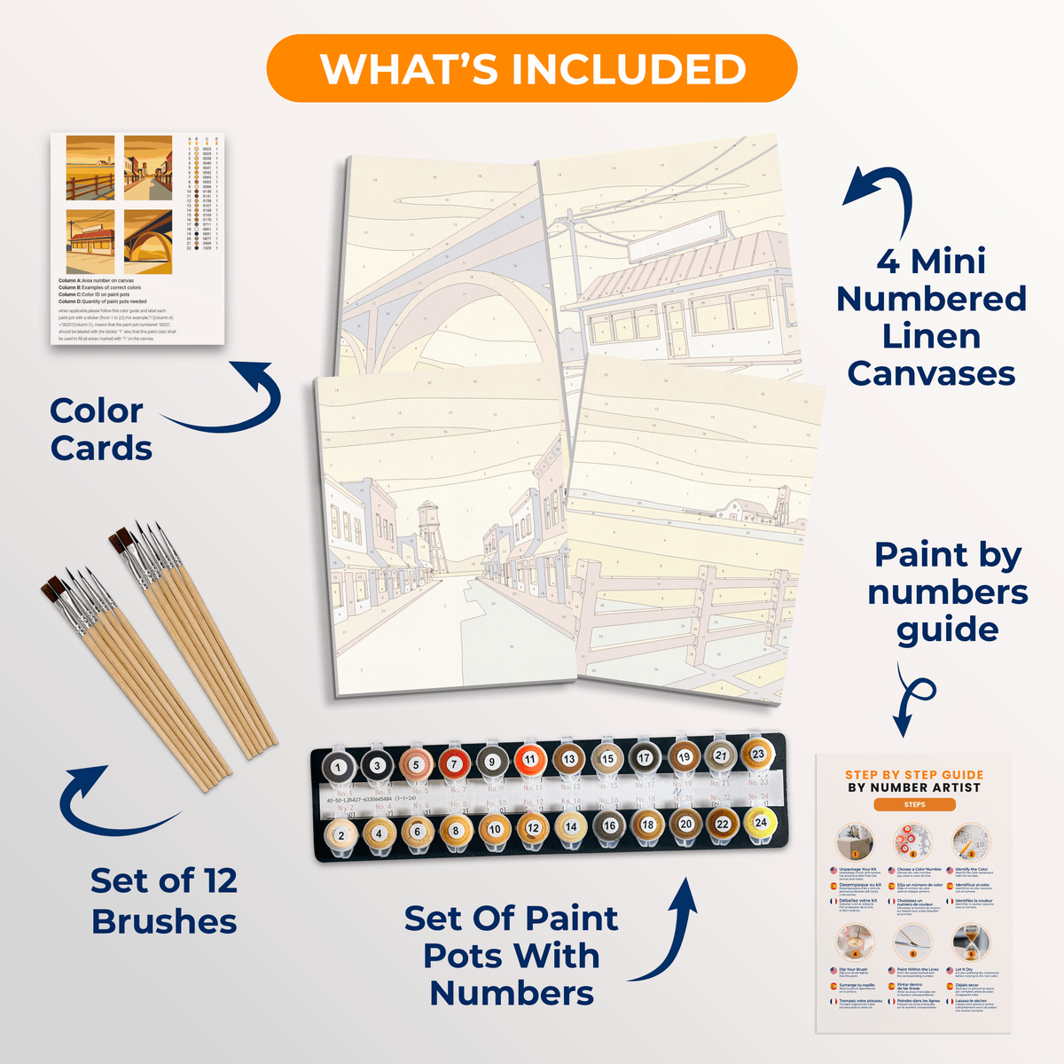 Main Street Memories - Number Artist Paint by Numbers Kits