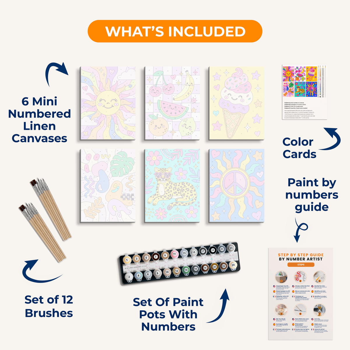 Groovy Vibes - Number Artist Paint by Numbers Kits