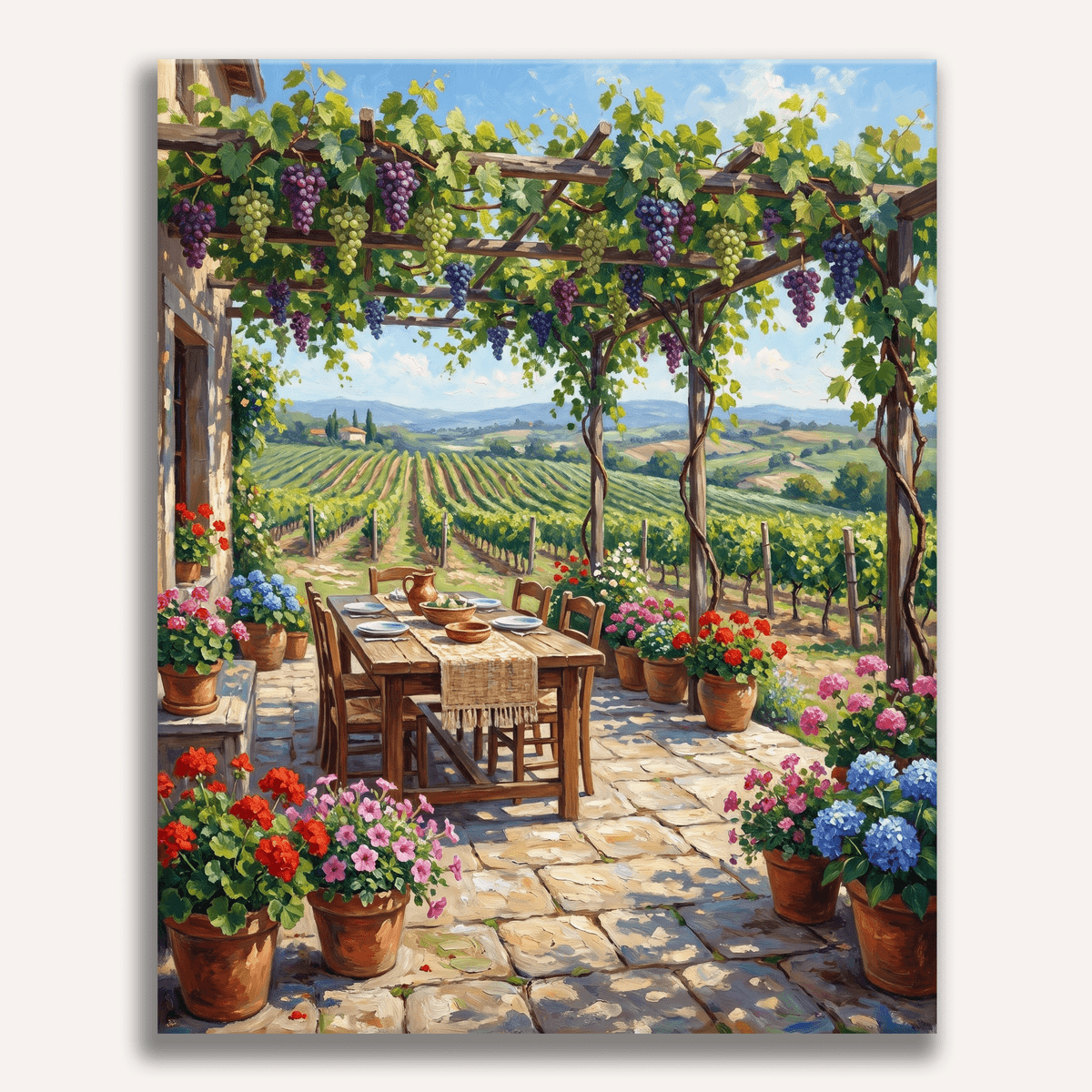 Pergola Afternoon - Number Artist Paint by Numbers Kits